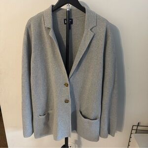 Lands' End Light Gray Women's Blazer
